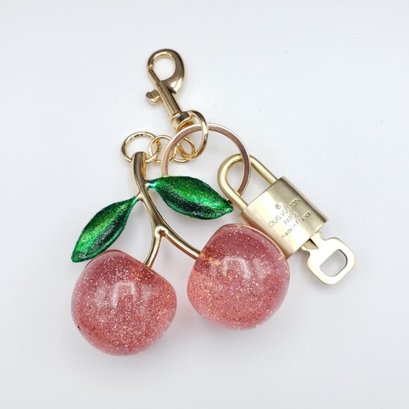 Authentic Louis Vuitton Lock & Key with Unbranded Apple Charm, Keychain - Picture 5 of 11